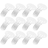 Healeved 20 Hebillas Metálicas para Zapatos Grandes Clips Planos Desmontables de Acero Inoxidable Accesorios Decorativos para Manualidades y Diseño Personalizado Pack 20 Unidades