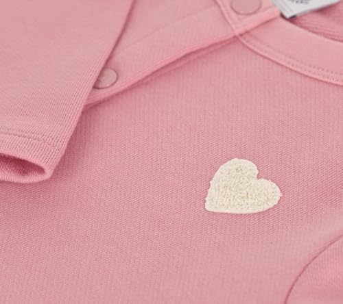 Cardigan in tessuto felpato tinta unita bambina - 4