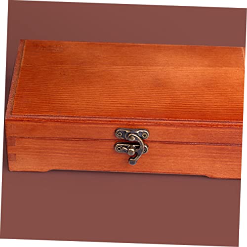 Betooky 4 Pcs Wooden Pencil Case Small Storage Container Shoes Storage Box Makeup Storage Drawers Makeup Drawers Pencil Organizer Jewelry Box Stationery Holder Container Oblong Storage Box #TOP5
