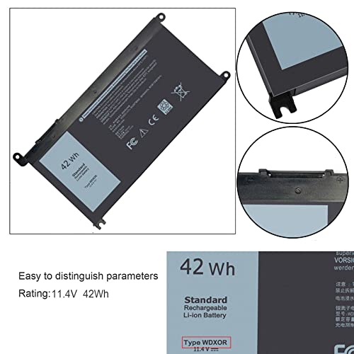 Wdx0R Laptop Battery Compatible With Dell Inspiron 13 5368 5378 5379 7368 7378 Inspiron 14-7460 Inspiron 15 5565 5567 5568 5578 7560 7570 7579 7569 P58F Inspiron 17 5765 5767 Fc92N 3Crh3 T2Jx4 Cymgm #TOP2