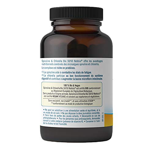 Natésis - Spiruline & Chlorella 50-50 400 mg 250cp - Vendu par unité