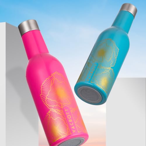 Image of Clay Craft VACBOTT IVY Wine Gold Double Walled|18 Hours Hot and 24 Hours Cold Water Vacuum Insulated Flask Bottle|1 Pcs|1000 ml Water Bottles|Travelling|BPA-Free|BIS Certified|1Year Limited Warranty