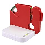 Ampia gamma di applicazioni: questo nastro sigillante può essere utilizzato per alimenti, come biscotti, torte, torte, chicchi di caffè/polvere, noci, frutta, insalata, frutta cotta, latte, succhi di frutta, bevande, ecc. supermercato, negozio di alimentari, farmacia, piccole fabbriche, casa e così via.