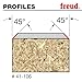 Freud Bevel Trim Bit with Angles from 8° to 45° - Clean Cuts for All Plastic Laminates - 31/32