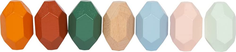 Pietre d'equilibrio in legno Montessori