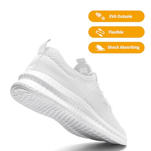 Image of DLWKIPV Mens Slip On Shoes Tennis Walking Gym Athletic Running Fashion Sneakers Workout Footwear Casual Sport Outdoors Breathable Knitted Mesh Lightweight