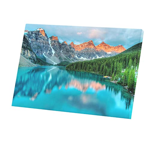 Affiche lac de montagne Italie pour déco salon zen