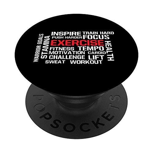 Ejercicio Fitness Stamina Motivation Inspirar gimnasio entrenamiento ajuste PopSockets PopGrip...