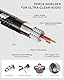 VANDESAIL XLR Kabel 1 Fuß 2er Pack, Kurzes Mikrofonkabel XLR, Geflochtenes Ausgewogenes Mikrofonkabel, Sauerstofffreies Kupfer (OFC) 3 Pin