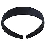 FARBE: Schwarz JUSTFOX - Hübscher Satin-Haarreif Schwarz