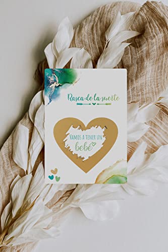 Image of Jolicoon Tarjeta de rascar Vamos a tener un bebe con sobre - Anunciar embarazo bebe