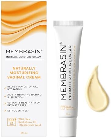 Membrasin Topical Vulva Cream for Vaginal Dryness, Feminine Moisture Support and Topical Hydration, Helps Reducing Dryness, Burning, and Itching