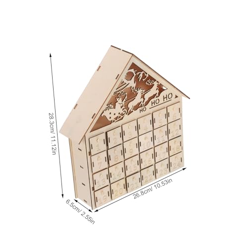 Calendrier de l'Avent réutilisable en bois pour éviter le jetable - 3