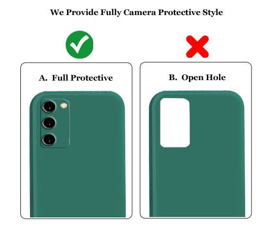 Image of A rtistque Liquid TPU Silicone Shockproof Flexible with Camera Protection Soft Back Cover Case for Oppo A53s 5G - Dark Green