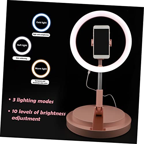 UKCOCO 1 Peça Suporte De Beleza Para Celular Suporte De Anel Suporte De Celular Suporte De Mesa Lâmp