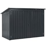 ✔️ 3er Box: Mülltonnenbox aus Metall mit Platz für bis zu 3 Mülltonnen; ideal als Sichtschutz / Unterstand für 3 Tonnen á 120 Liter oder 2 Tonnen á 120 Liter + 1 Tonne á 240 Liter, auch als Fahrradbox nutzbar.