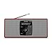 Produktbild TechniSat DIGITRADIO 2 S - Tragbares DAB Stereo-Radio mit Akku (DAB+, UKW, Bluetooth Audiostreaming, OLED Display, Kopfhöreranschluss, Stereo 2 W RMS) rot/silber