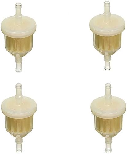 MaxLLTo Paquete de 4 filtros de combustible de repuesto 07-103 para Ariens 21541500 para Exmark 1-303197 para John Deere AM116304 AM1163041 GY20709