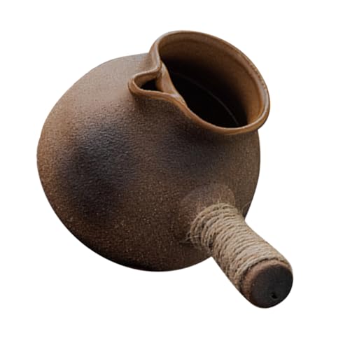 OHPHCALL Retro Style Clay Teakettle Multipurpose Tea Pot Large Capacity for Camping Stovetop Kettle Pot