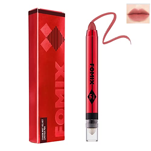Velvet Matte Lipstick Stick With Brush-2 In 1 Double Head Lip Crayon, Waterproof Long Lasting Lip Stain Non-Stick Lipgloss Pencil Lipstick, Lip Makeup Pen, Thanksgiving Gift For Girl Women-06# #TOP10