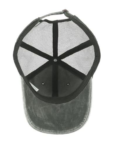 Zylioo Czapka XXL Vintage Trucker Cap na dużą głowę, sprana czapka do biegania, rozmiar 60-65 cm, letnia czapka z daszkiem, wojskowa zieleń, XXL