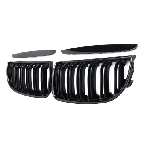 Grilles de rein pour BMW Série 3 E90 E91 2005-2008 calandre de capot noir mat