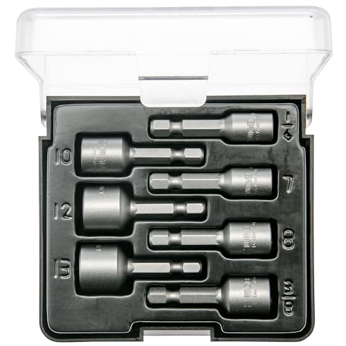 Set di punte esagonali per avvitatore a batteria, magnetiche, 7 pezzi, adatte come avvitatore a percussione, set di punte esagonali di WGB Das Werkzeug