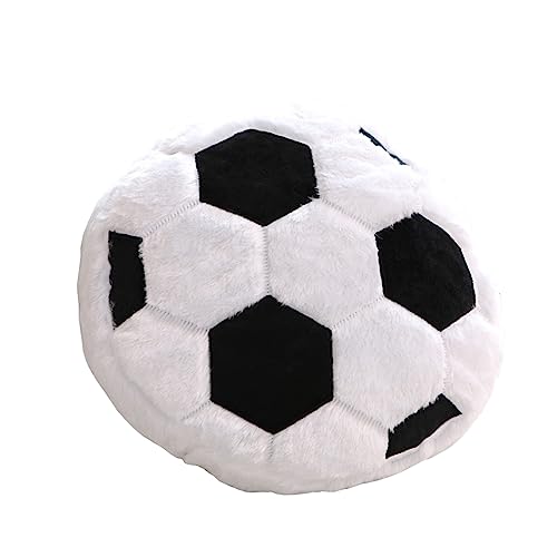 TRYTUTRY Cojín de fútbol, almohada de fútbol suave y esponjosa para decoración de dormitorio, cojín de fútbol, gran regalo para los amantes del fútbol, 17.7 x 17.7 pulgadas