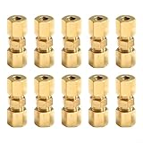 Quick Fix - Juego de 10 conectores de línea de freno para conectar y reparar 4 líneas de acero de 75 mm, tamaño M10
