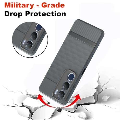 Image of Shockproof Case for Vivo Y29 5G / Y19s 4G | Full Camera Protection | TPU Flexible Back Cover for Vivo Y29 5G / Y19s 4G (Graphite Grey)