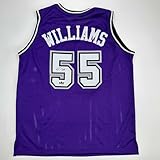Facsimile Autographed Jason Williams Sacramento Purple Reprint Laser Auto Basketball Jersey Size Men's XL