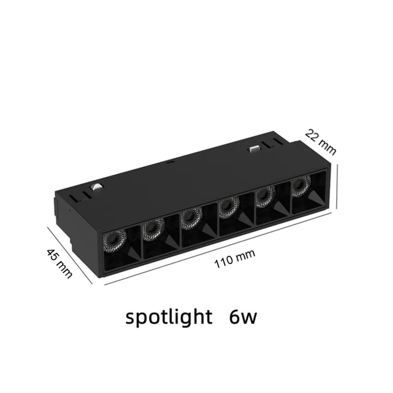 Jandei – Spot sur rail magnétique série Grill II réglable, 12W 48V