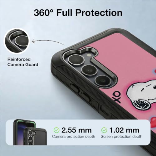 Étui antichoc Snoopy pour Galaxy S23+ coque ultra blindée Peanuts