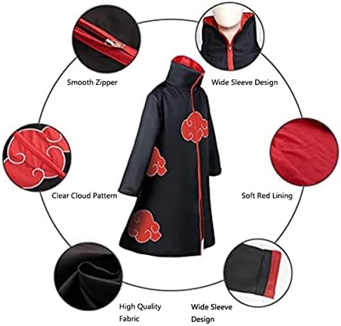 Capa de anime para cosplay disfraz unisex de bata de anime disfraz de cosplay de Halloween XXS