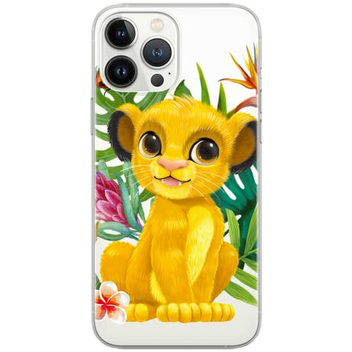 ERT GROUP Mobile Phone Case for iPhone 13 Pro, Original and Officially Licensed Disney Simba and Friends 004 Pattern, Optimally Fitted to The Shape of The Mobile Phone, Case Made of TPU, Partially