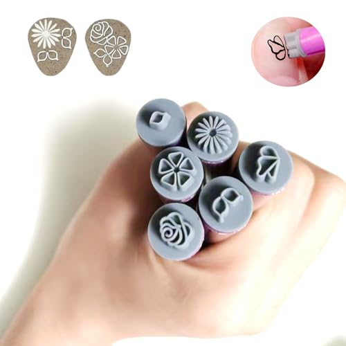 6pcs Nail Art Pen, Nail Art Stamp Pen for Women, Nail Art Stamp Pen Set, Can be used as a home DIY tool for girls, Nail Art Design Tool