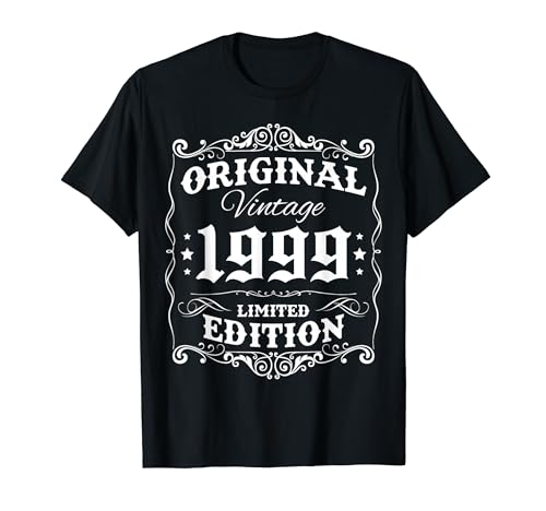 Original Vintage 1999 Limited Edition Classic 1999 Men Women Camiseta