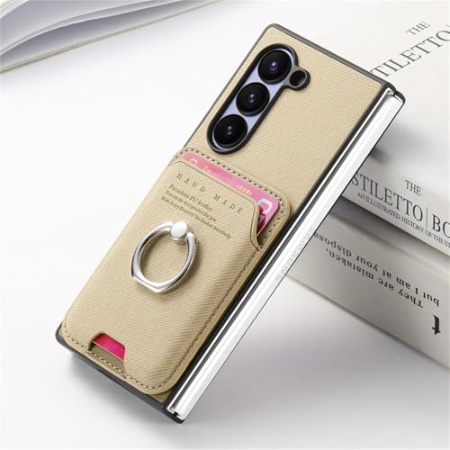 Étui Galaxy Z Fold4 magnétique avec porte-cartes amovible cuir