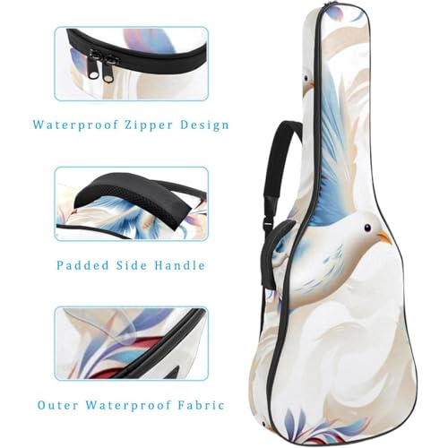 JRHEJTFZ Housse pour guitare acoustique de 1,9 cm d’épaisseur – Imperméable – Durable et élégant – Drapeau abstrait d’Israël, Multicolore 5., 42.9×16.9×4.7 in, Motif imprimé tendance - Les Beatles, Paul McCartney, John Lennon, RIngo Starr, George Harrison JRHEJTFZ Housse pour guitare acoustique de 1,9 cm d'épaisseur - Imperméable - Durable et élégant - Drapeau abstrait d'Israël, Multicolore 5., 42.9x16.9x4.7 in, Motif imprimé tendance – Image 5