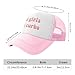 Funny Trucker Hat Hot Girls Hit Curbs for Women and Men Baseball Cap Breathable Mesh Pink