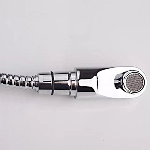 Grifo para baño de caño bajo redondo lavabo decoración hogar moderno 3
