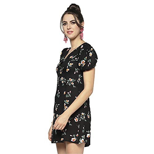 Image of SERA Women's Cotton A-Line Mini Casual Dress