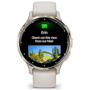 Garmin Venu 3S (Refurbished) Soft Gold Stainless Steel Bezel 1.2-Inch AMOLED Smartwatch with 41mm Ivory Case w/Band (Renewed), 010-N2785-04 - Bundle w/Deco Essentials 2-Year CPS Plan — photo 4 of 6