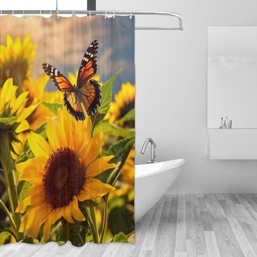 Rideau de douche moderne lavable en microfibre 183 x 183 cm - 3