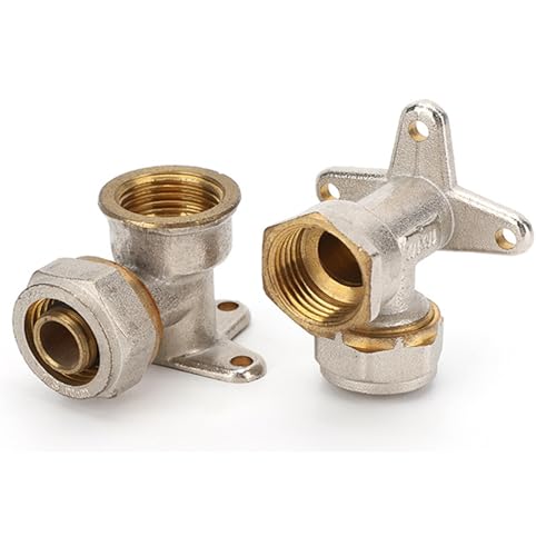 16 x 1/2\ig Klemmring Wandscheibe Verbundrohr, Schraubfitting Klemmringverschraubung, Klemmringverschraubung für Aluverbundrohr und Mehrschichtverbundrohr