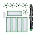 Andylies Accessoires Brosse Ronde Filtre Brosses LatéRales PièCes de Rechange pour PièCes D'Aspirateur Robot Vorwerk Kobold VR200