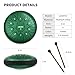 LEKATO Steel Tongue Drum With Bag, 6 Inch 11 Notes Steel Drum Beginner Hanpan Drum Percussion for Meditation Yoga Musical Education, Green