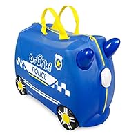 Trunki Children's Ride-On Suitcase & Hand Luggage, Percy Police Car