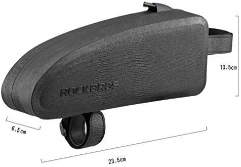 ROCKBROS Bicycle Frame Bag Waterproof Bicycle Triangle Bag Front Frame Top Tube Bag Cycle Pouch Bag Cycling Pouch Pack Bike Triangle Pannier 1.6 L/1L