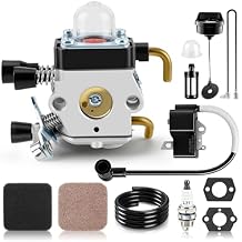 Carburetor Ignition Coil Kit for Stihl FS85 FS75 FS80 FS80R HS80 FS85R FS85T Trimmer KM85 HS85 C1Q-S42 C1Q-S63A with 4137 124 2800 Air Filter Tune-up Repair Parts